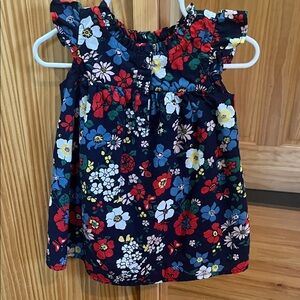 Baby GAP Floral Dress - Navy and Multicolor